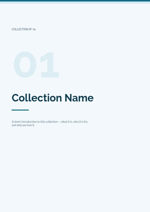 Coastal Blue — Divider page