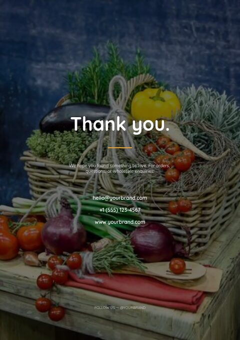 Farm & Fresh — Back page page