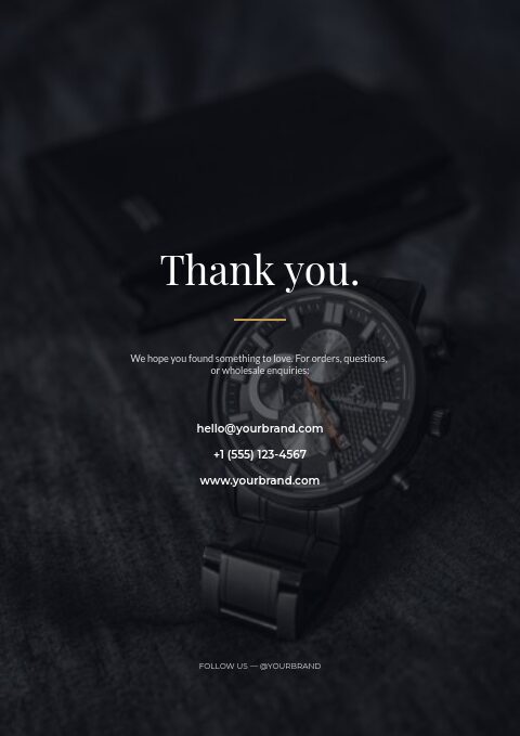 Meridian Watch Co. — Back page page