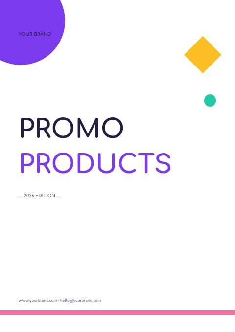 Promotional Products catalog template cover