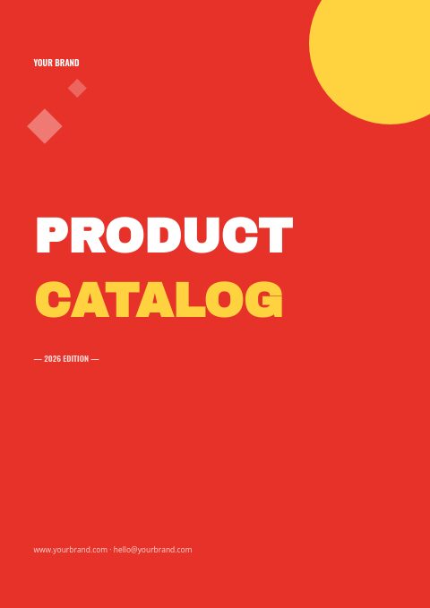 Bold Retail catalog template cover
