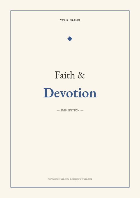 Religious Products catalog template cover