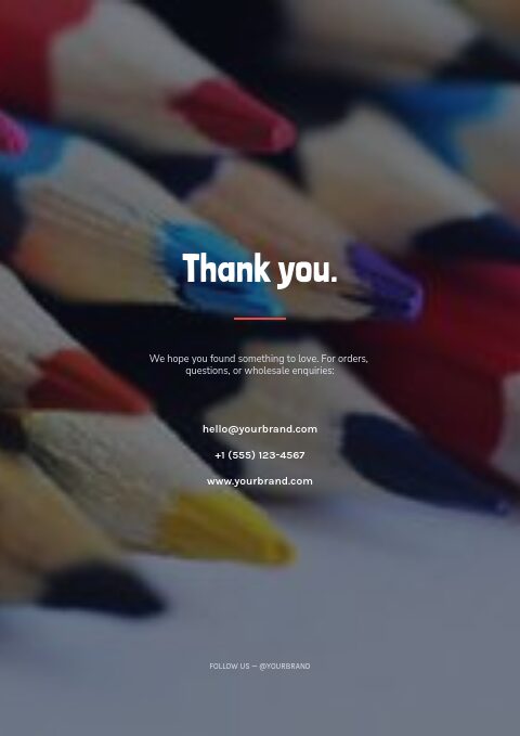 School Supplies — Back page page