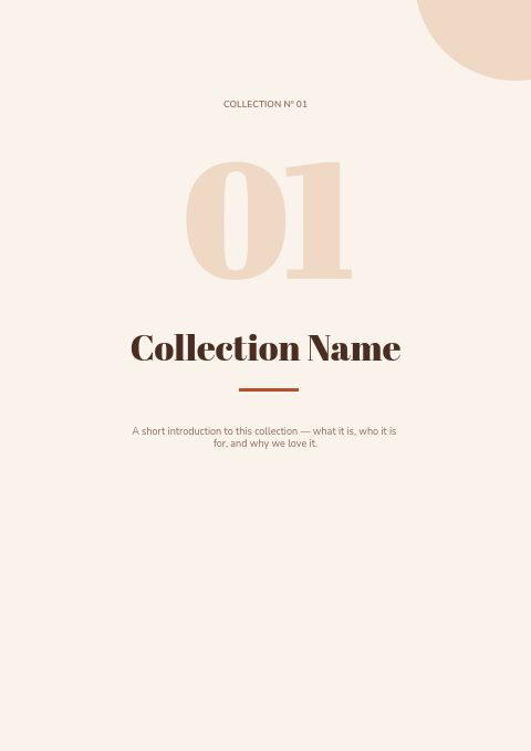 Warm Terracotta — Divider page