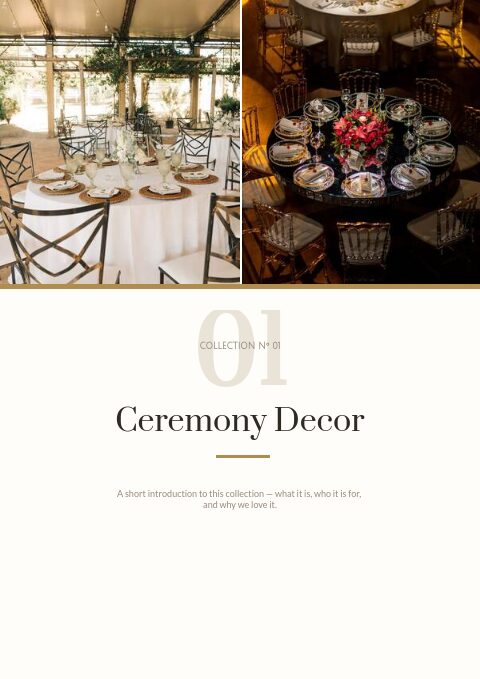 Wedding Supplies — Divider page