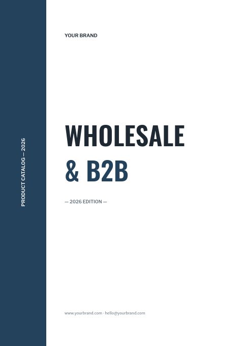 Wholesale & B2B catalog template cover