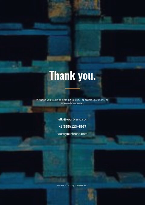 Wholesale & B2B — Back page page